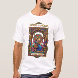 インドの伝統: クラシック音楽家 ヴィーナの芸術 Tシャツ