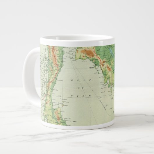 インドの先 ジャンボコーヒーマグカップ (正面左)