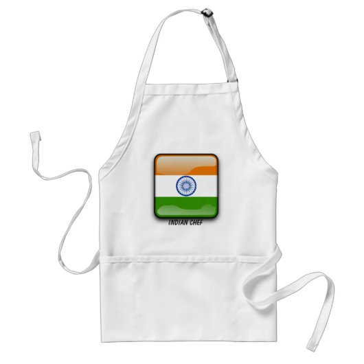インドの光沢のある旗 スタンダードエプロン (正面)