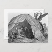 インドの医者が薬の壺を調合している ポストカード (正面/裏面)