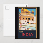 インドの古寺 ポストカード (正面/裏面)