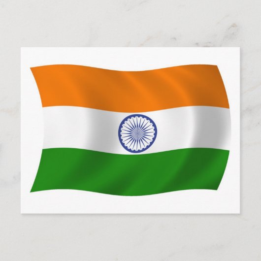 インドの国旗ポストカード ポストカード (正面)