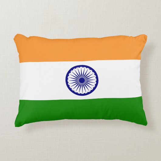 インドの国旗 アクセントクッション (正面)