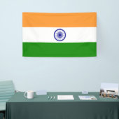 インドの国旗(インド)(南アジアの国)(バハラート) 横断幕 (トレードショー)