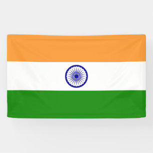 インドの国旗(インド)(南アジアの国)(バハラート) 横断幕