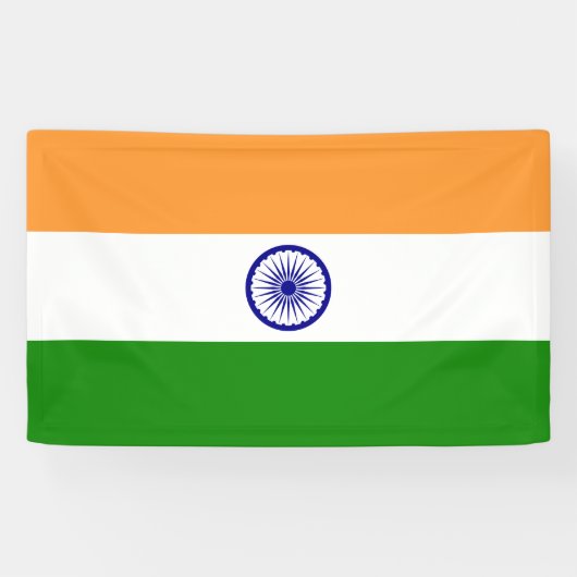 インドの国旗(インド)(南アジアの国)(バハラート) 横断幕 (横)
