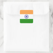 インドの国旗 スクエアシール (バッグ)