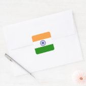インドの国旗 スクエアシール (封筒)