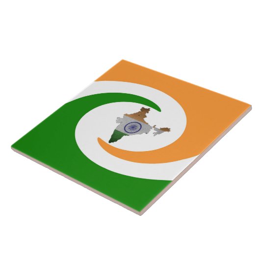 インドの国旗 タイル (側面)