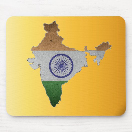 インドの国旗 マウスパッド (正面)