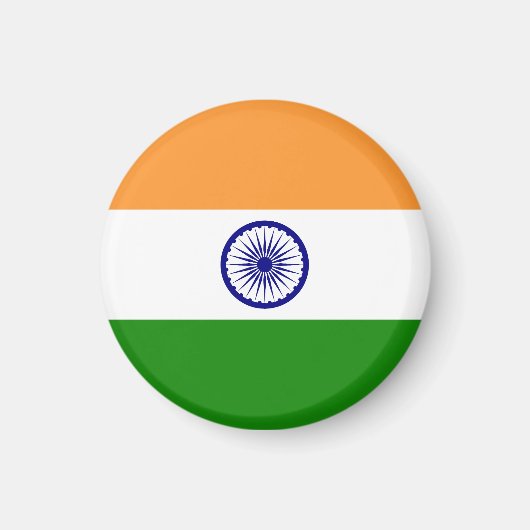 インドの国旗 マグネット (正面)