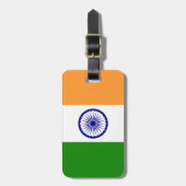 インドの国旗 ラゲッジタグ (正面縦)