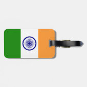 インドの国旗 ラゲッジタグ (裏面横)