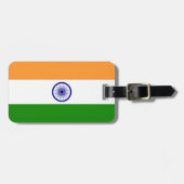 インドの国旗 ラゲッジタグ (正面横)