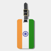 インドの国旗 ラゲッジタグ (正面縦)