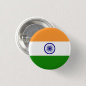 インドの国旗 缶バッジ (正面&裏面)