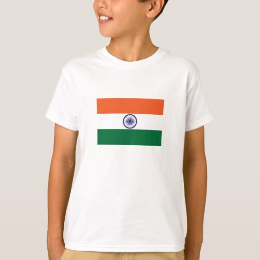 インドの国旗 Tシャツ (正面)