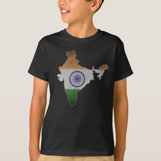 インドの国旗 Tシャツ (正面)