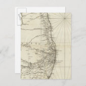 インドの地図 ポストカード (正面/裏面)