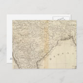 インドの地図 ポストカード (正面/裏面)