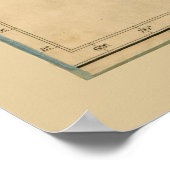 インドの地図（1818年） ポスター (角)