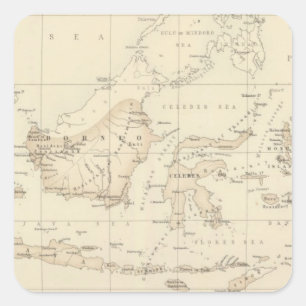 インドの多島海のオランダの所有物 スクエアシール