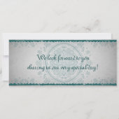 インドの夜のボーディングパス ウェディング招待状 招待状 (裏面)