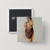 インドの女性 缶バッジ (正面&裏面)