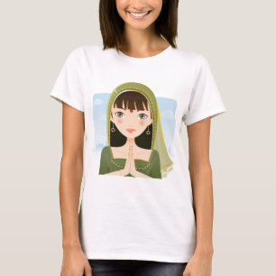 インドの女性 Tシャツ