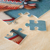 インドの子馬の頭部のパズル ジグソーパズル (側面)