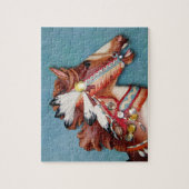 インドの子馬の頭部のパズル ジグソーパズル (縦)