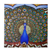 インドの孔雀 タイル (正面)