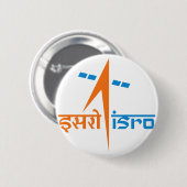 インドの宇宙の研究組織- ISRO 缶バッジ (正面&裏面)