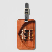 インドの寺院の壁 ラゲッジタグ (正面縦)