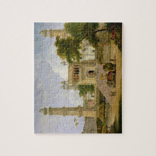 インドの寺院は、原住民ul捕らえのモスクであると言いました ジグソーパズル (縦)