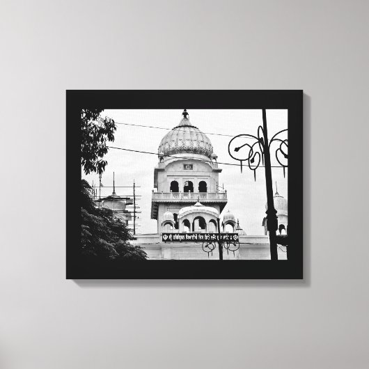 インドの寺院 キャンバスプリント (正面)