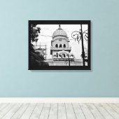 インドの寺院 キャンバスプリント (インサイチュ (ウッドフロア))