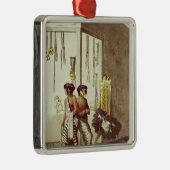 インドの市場の店のパンパのインディアン メタルオーナメント (右)