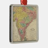 インドの戦いおよびSeiges Chonologyの地図 メタルオーナメント (右)