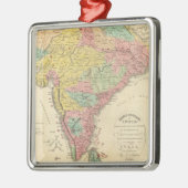 インドの戦いおよびSeiges Chonologyの地図 メタルオーナメント (左)