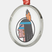 インドの戦士の頭部 メタルオーナメント (左)