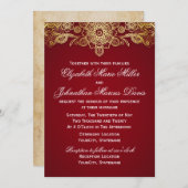 インドの招待状、お好きな色を選びましょう！ 招待状 (正面/裏面)