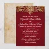 インドの招待、色を選んで！ 招待状 (正面/裏面)