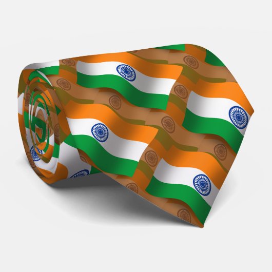 インドの振る旗 ネクタイ (ロール)