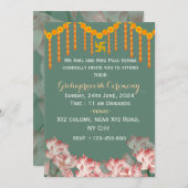 インドの新築祝い招待状 招待状 (正面/裏面)