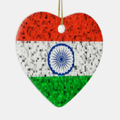 インドの旗のグリッターのオーナメント セラミックオーナメント (右)