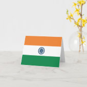 インドの旗のノートカード カード (黄色い花)