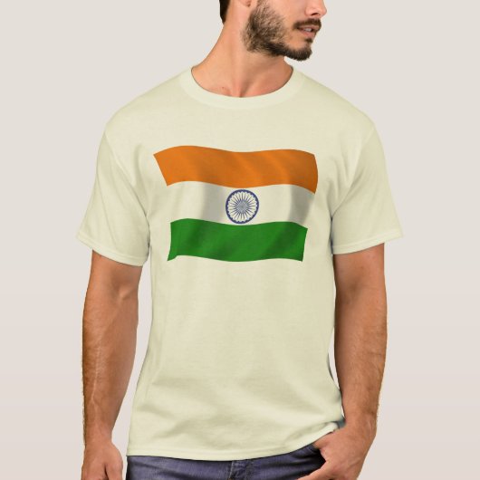 インドの旗のTシャツ Tシャツ (正面)