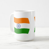 インドの旗マグカップ コーヒーマグカップ (正面左)