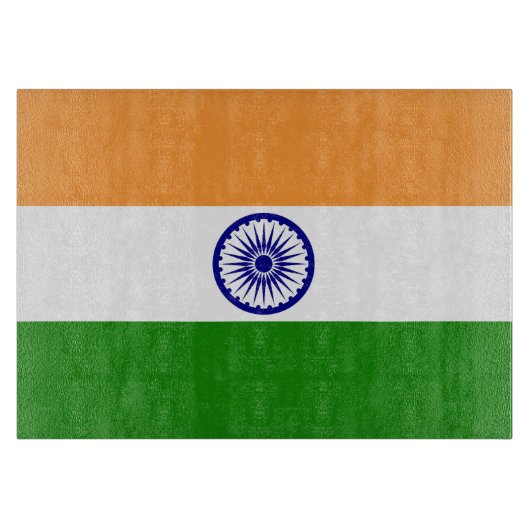 インドの旗 カッティングボード (正面)